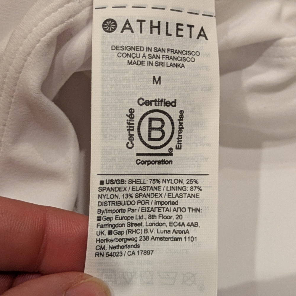 Athleta White Sports Bra - Picture 10 of 16